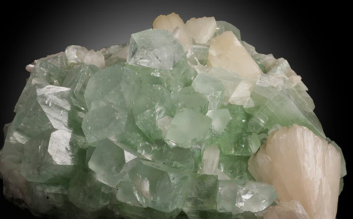 Green Apophyllite with Peach Stilbite - Image 3