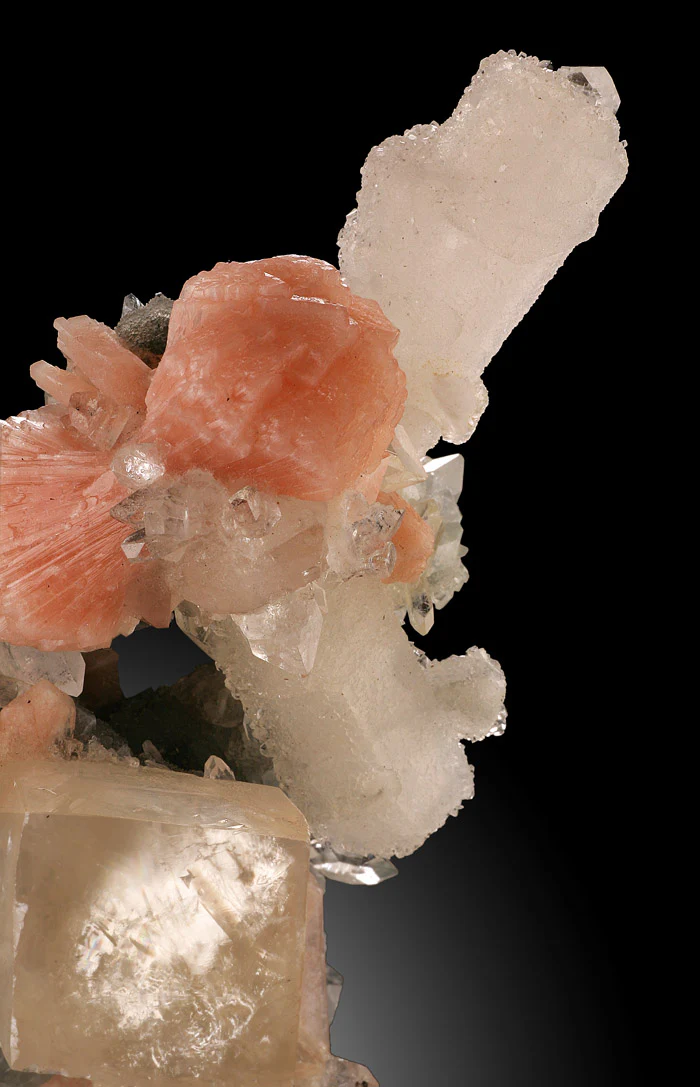 Apophyllite / Stilbite / Calcite (with stand) - Image 4