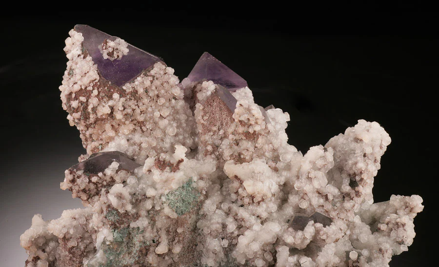 Amethyst Cluster with Calcite, China - Image 3